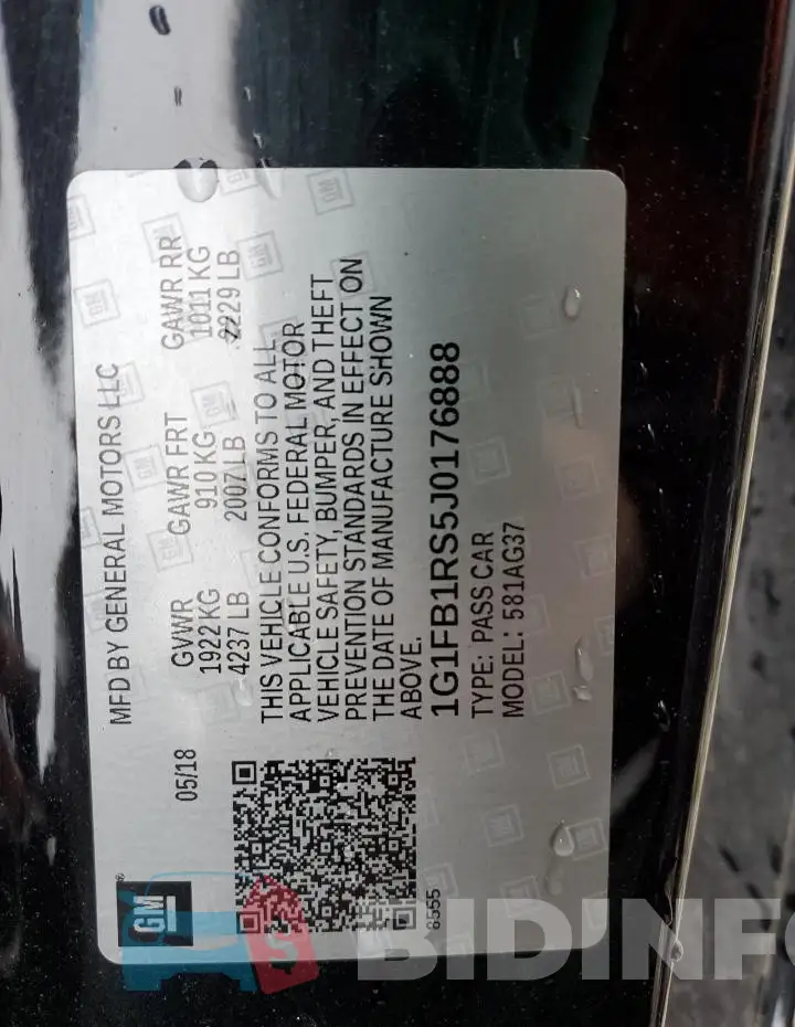 1G1FB1RS5J0176888 Photo# 12