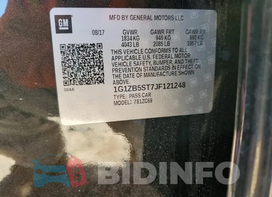 1G1ZB5ST7JF121248 Photo# 12