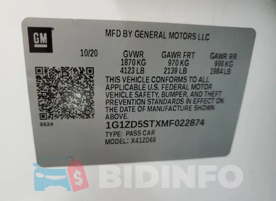 1G1ZD5STXMF022874 Photo# 13