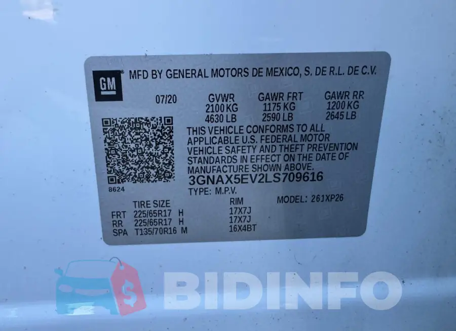 3GNAX5EV2LS709616 Photo# 10