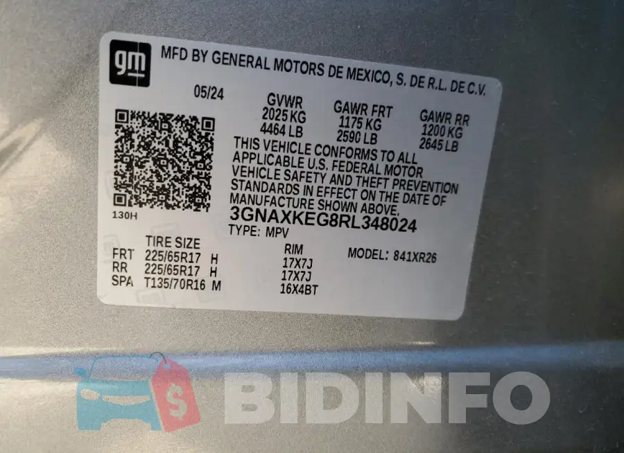 3GNAXKEG8RL348024 Photo# 12