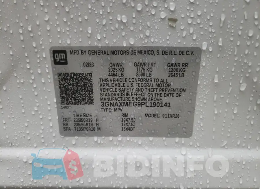 3GNAXMEG9PL190141 Photo# 14