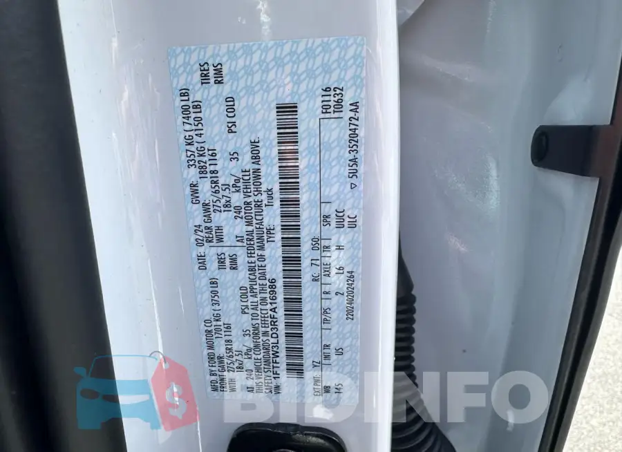 1FTFW3LD3RFA16986 Photo# 10