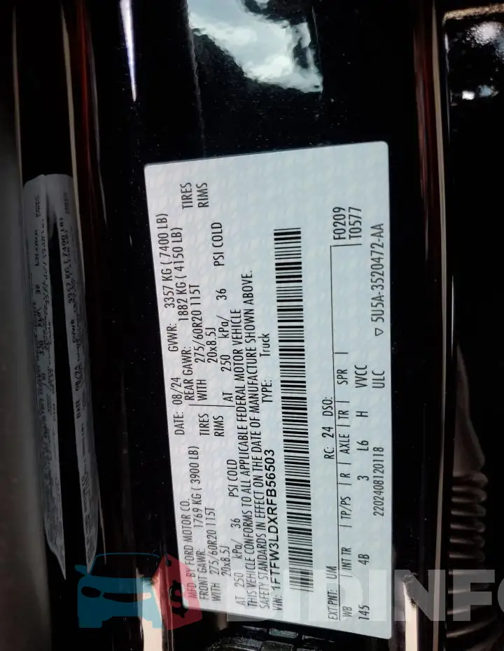 1FTFW3LDXRFB56503 Photo# 12