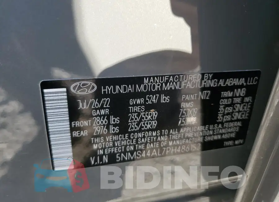 5NMS44AL7PH486152 Photo# 14