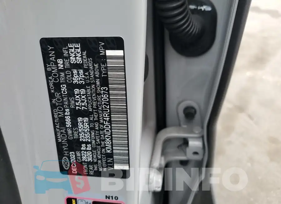 KM8KNDDF4RU270673 Photo# 12
