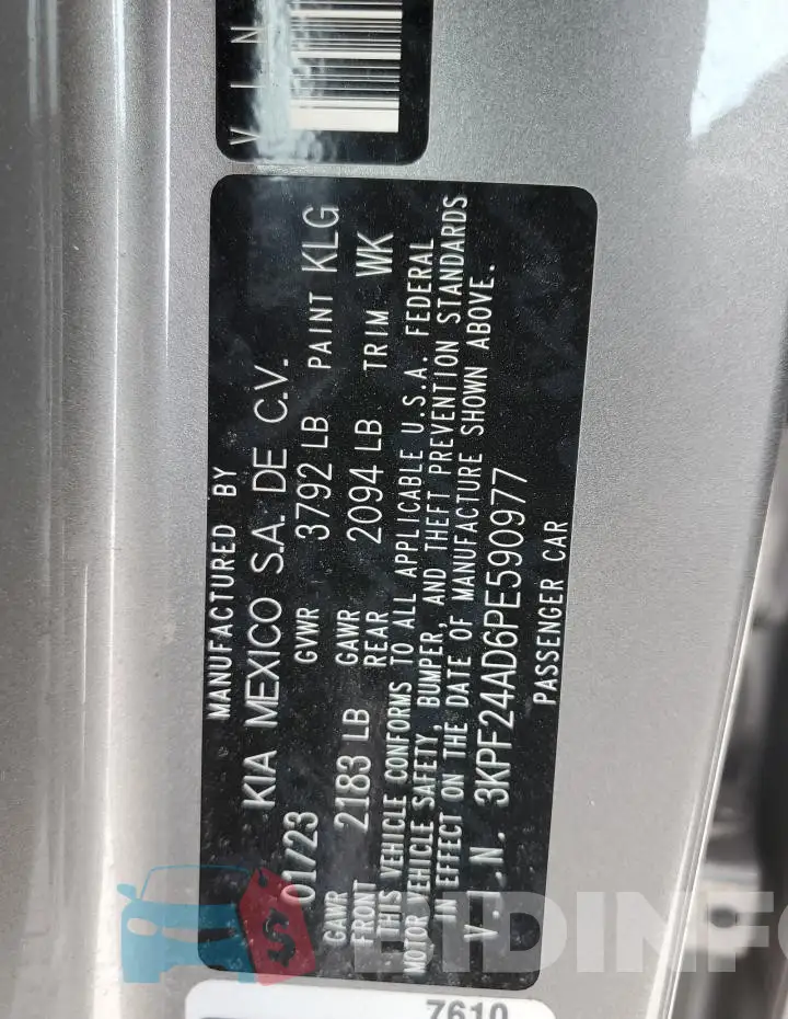 3KPF24AD6PE590977 Photo# 12
