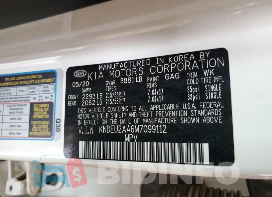 KNDEU2AA6M7099112 Photo# 12
