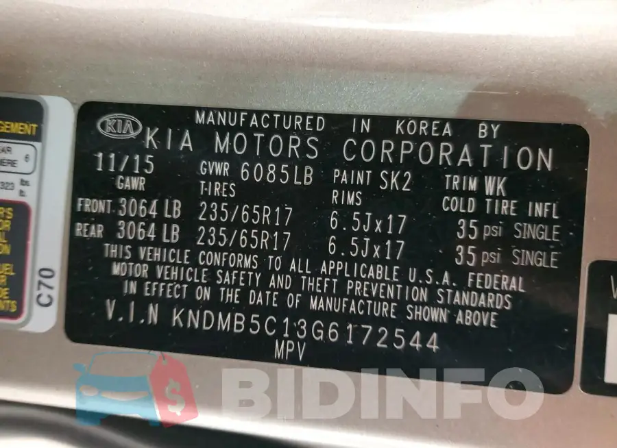 KNDMB5C13G6172544 Photo# 13