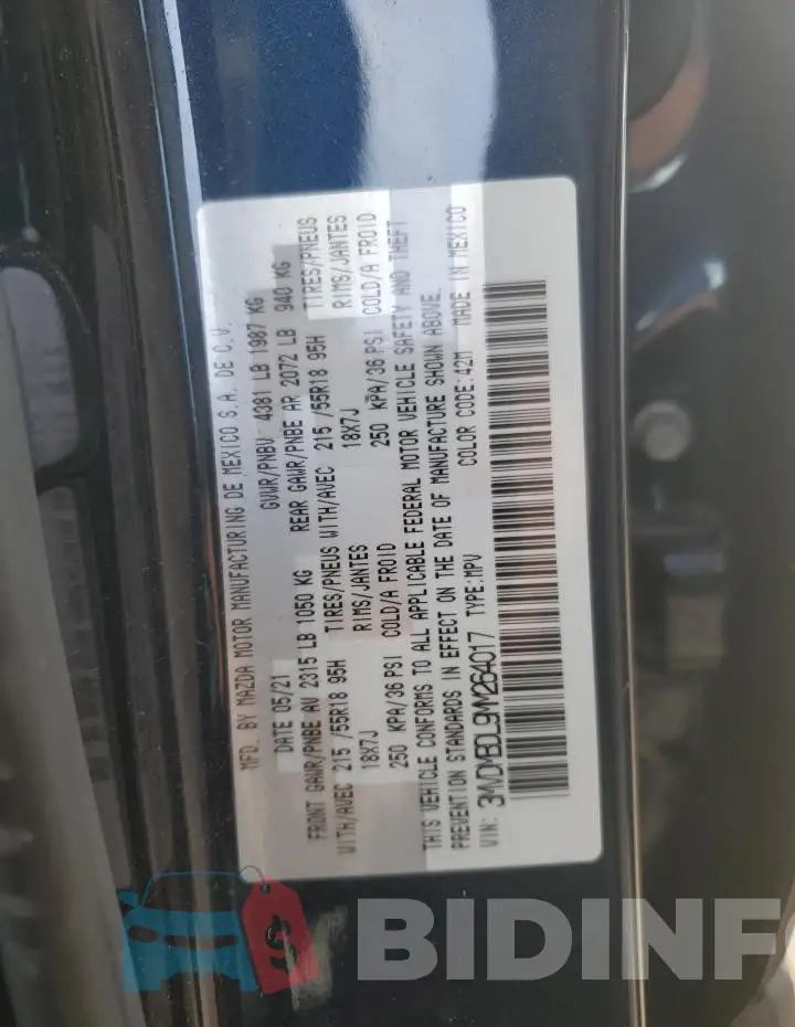 3MVDMBDL9MM264017 Photo# 14