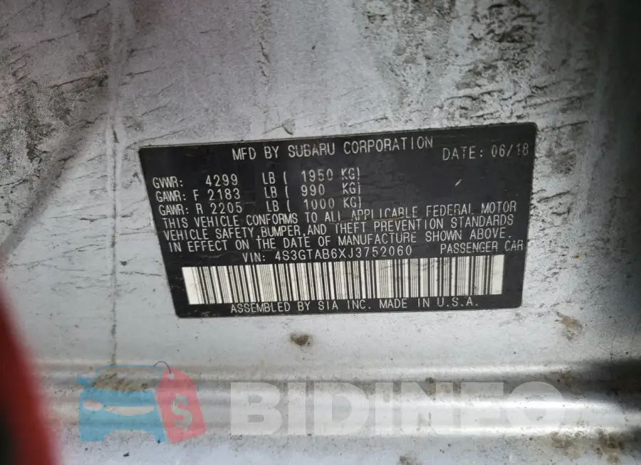 4S3GTAB6XJ3752060 Photo# 12