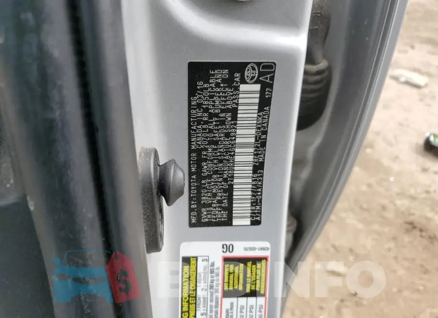 2T1BURHE4GC649821 Photo# 12