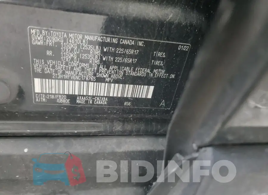 2T3H1RFV6NC178765 Photo# 12