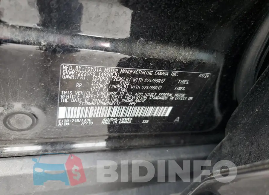 2T3RWRFV2RW206412 Photo# 13