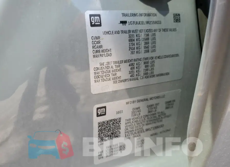 1GTUUEEL9RZ159033 Photo# 13