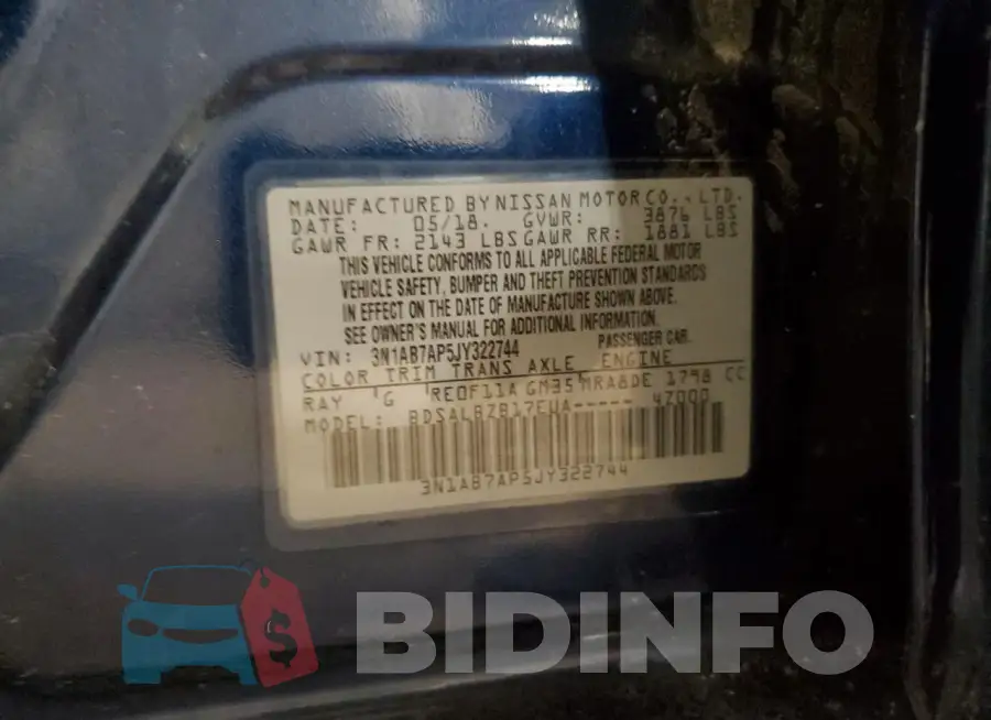 3N1AB7AP5JY322744 Photo# 13