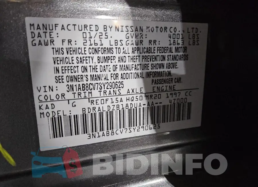 3N1AB8CV7SY290625 Photo# 12