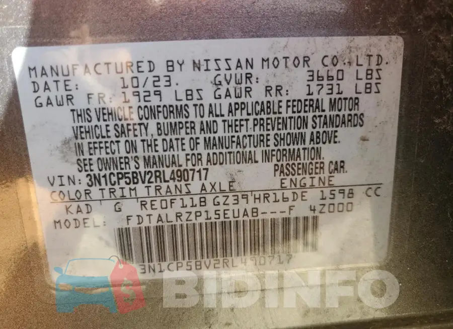 3N1CP5BV2RL490717 Photo# 13