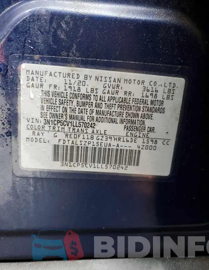 3N1CP5CV1LL570242 Photo# 13