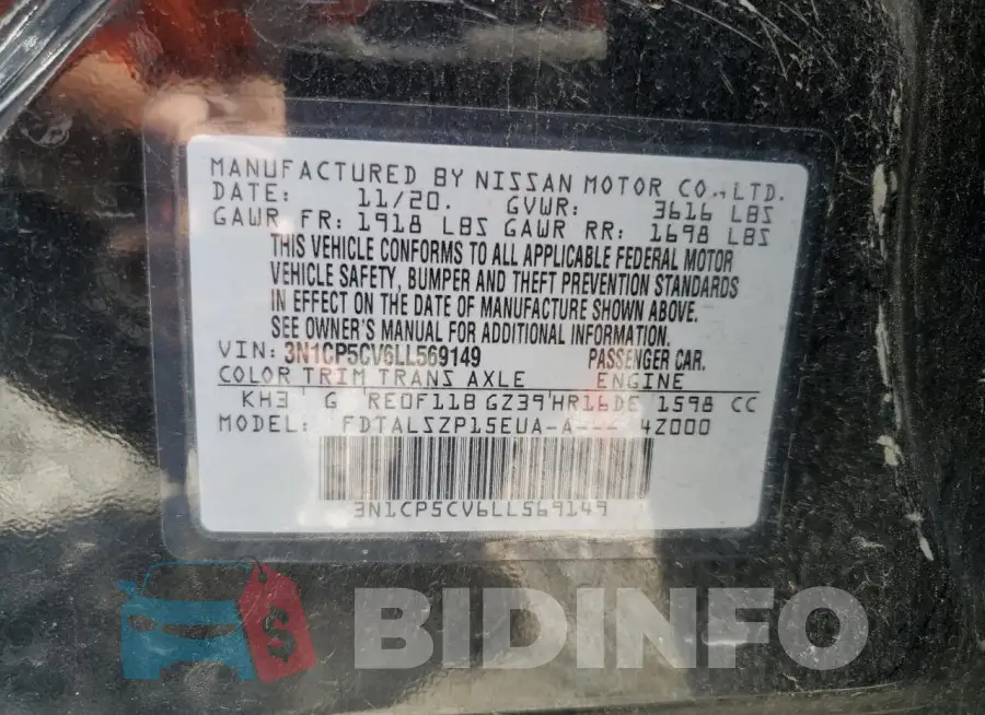 3N1CP5CV6LL569149 Photo# 13