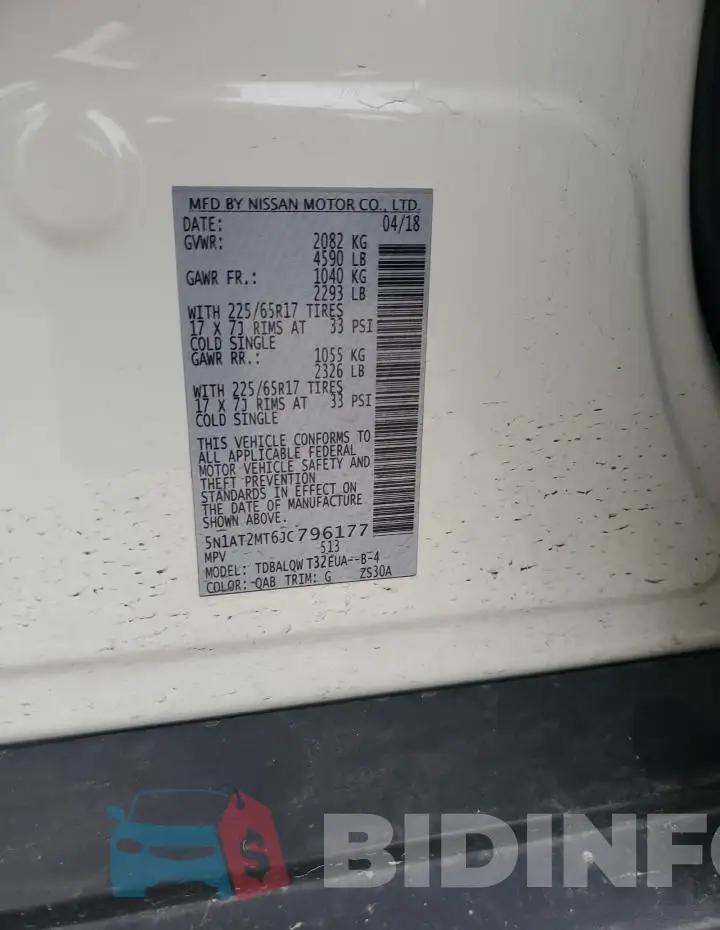 5N1AT2MT6JC796177 Photo# 13