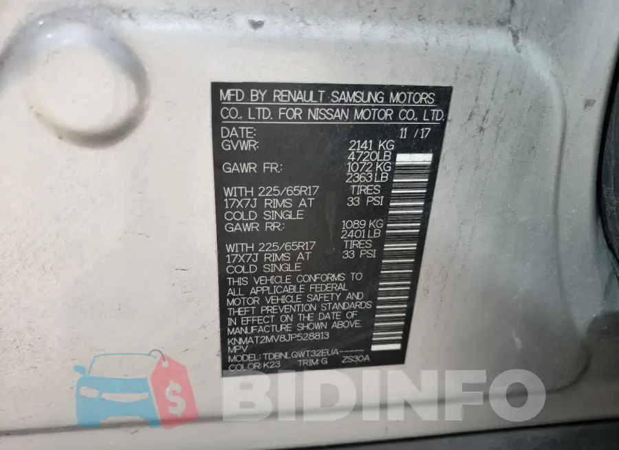 KNMAT2MV8JP528813 Photo# 14