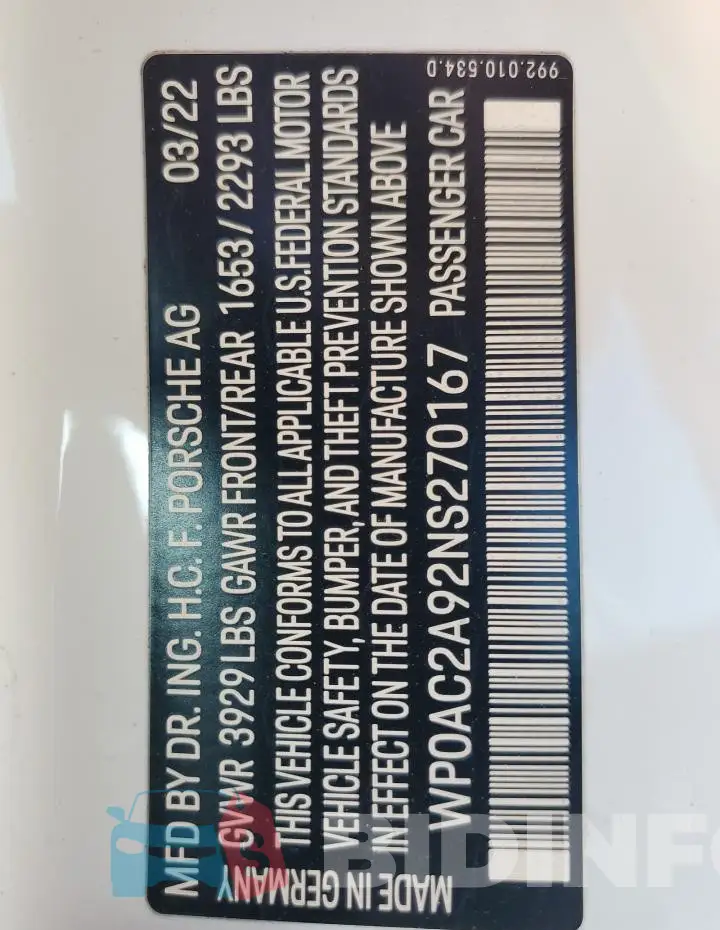 WP0AC2A92NS270167 Photo# 13