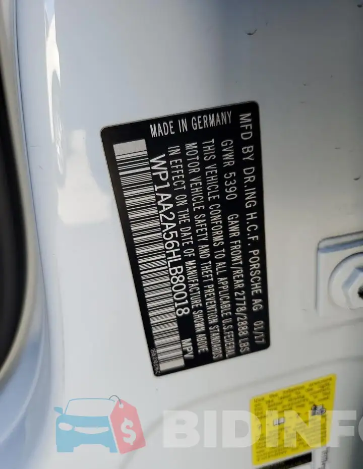 WP1AA2A56HLB80018 Photo# 13