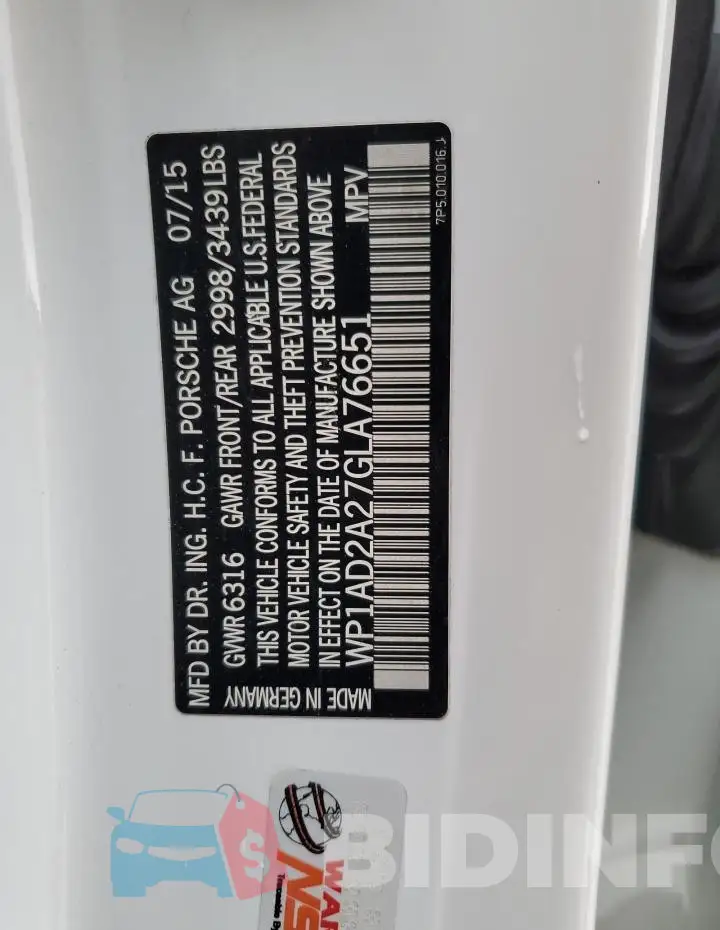 WP1AD2A27GLA76651 Photo# 13