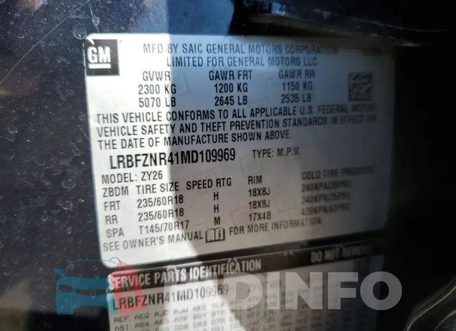 LRBFZNR41MD109969 Photo# 14