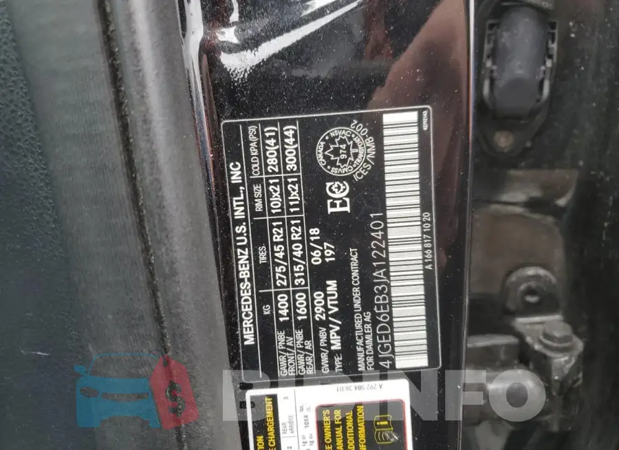 4JGED6EB3JA122401 Photo# 13