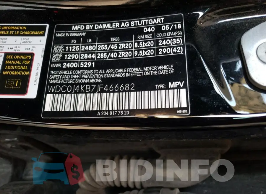 WDC0J4KB7JF466682 Photo# 13