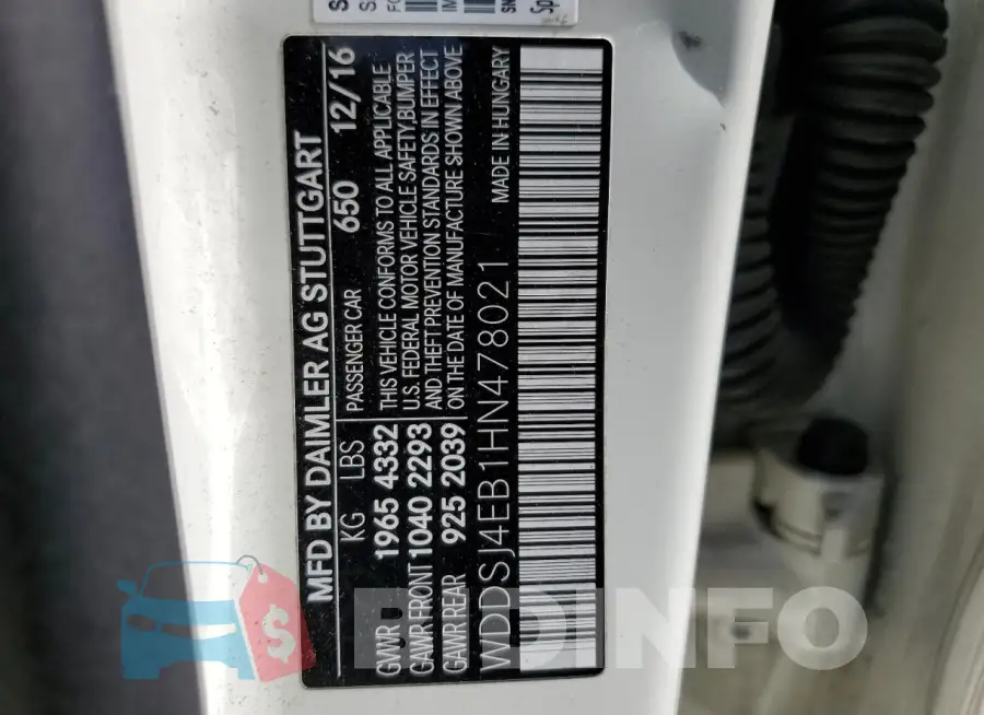 WDDSJ4EB1HN478021 Photo# 12