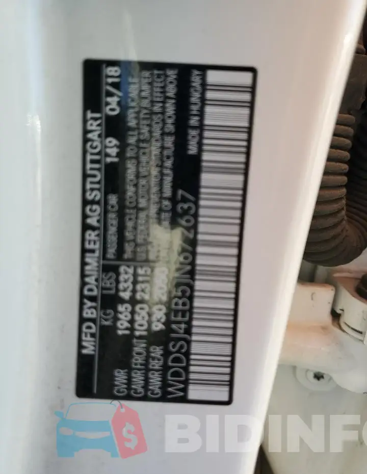 WDDSJ4EB5JN672637 Photo# 12