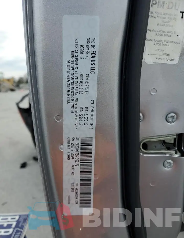 2C3CDXCT5GH350170 Photo# 12
