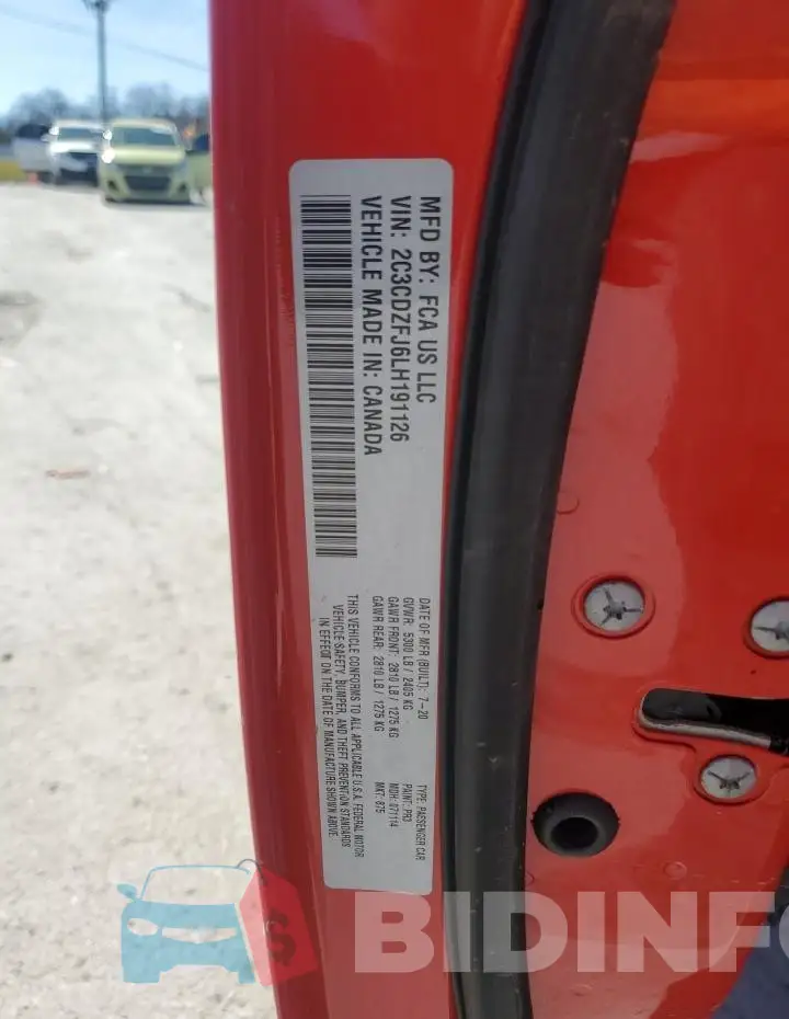 2C3CDZFJ6LH191126 Photo# 12