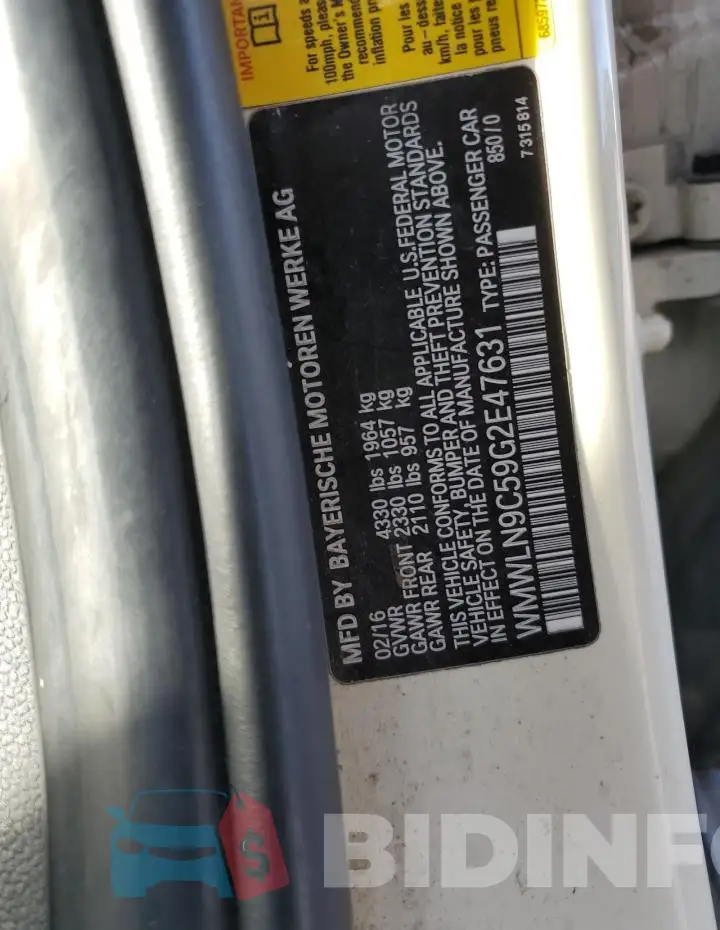 WMWLN9C59G2E47631 Photo# 12