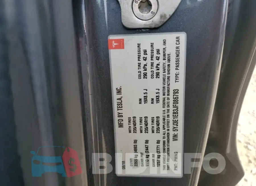 5YJ3E1EB3JF086793 Photo# 12