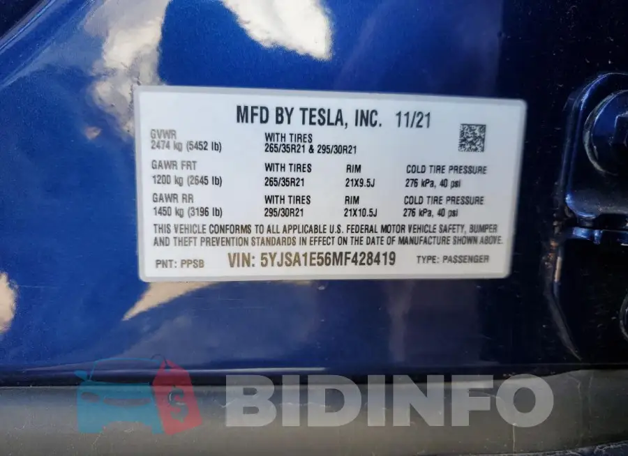 5YJSA1E56MF428419 Photo# 12