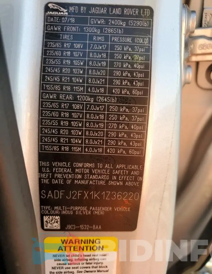 SADFJ2FX1K1Z36220 Photo# 12