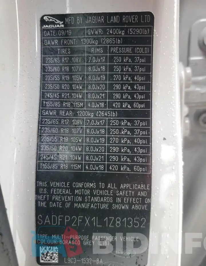 SADFP2FX1L1Z81352 Photo# 14