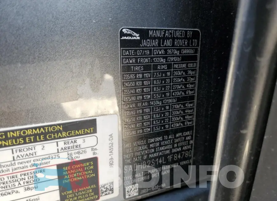SADHB2S14L1F84780 Photo# 12