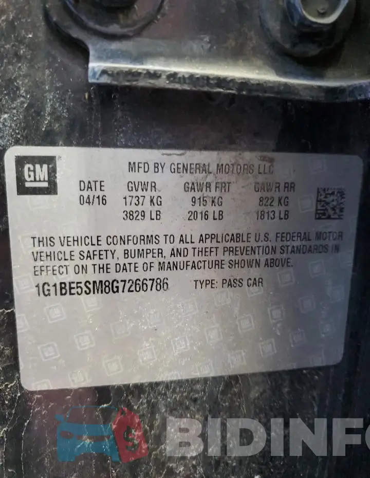 1G1BE5SM8G7266786 Photo# 12