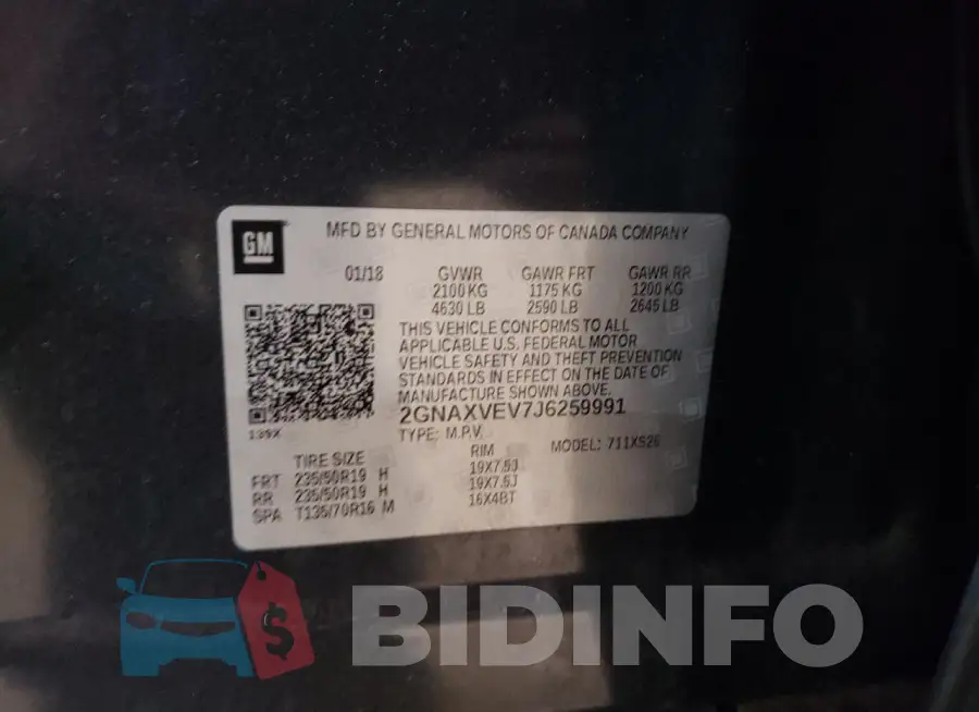 2GNAXVEV7J6259991 Photo# 12