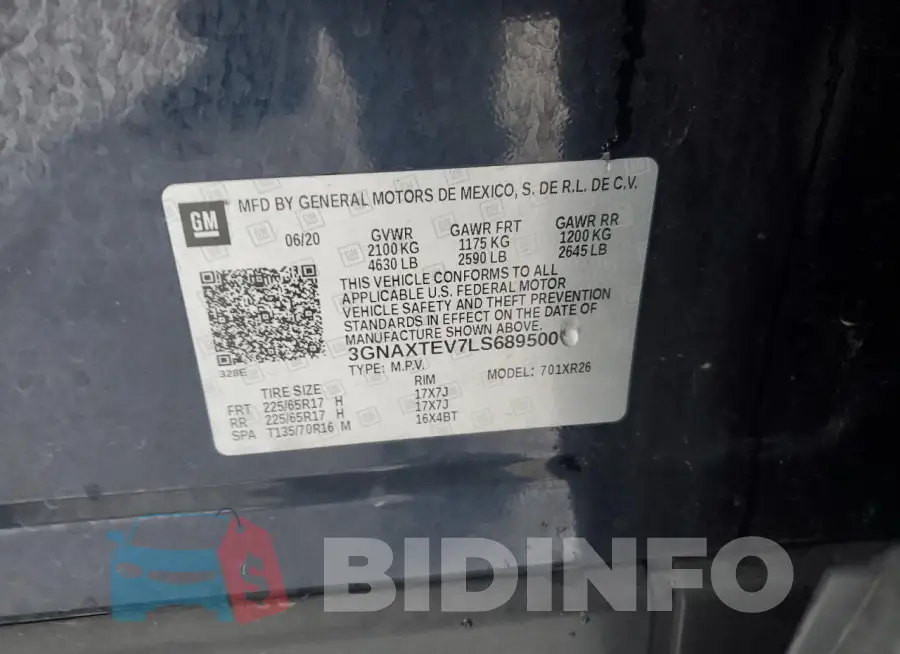 3GNAXTEV7LS689500 Photo# 14