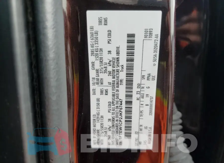 1FTEW1CP2JKF67447 Photo# 12