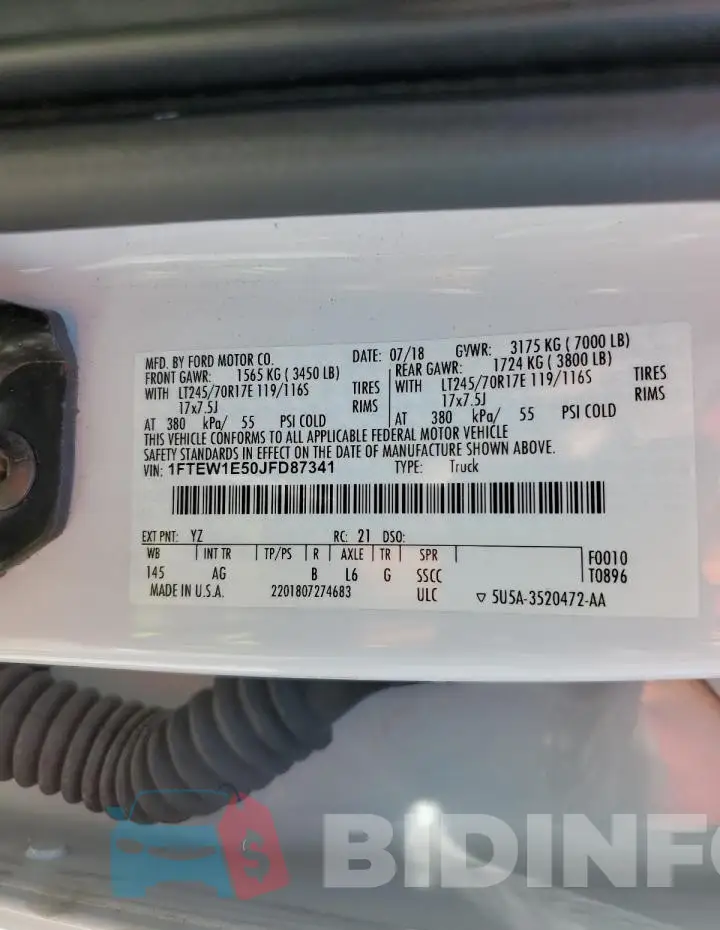 1FTEW1E50JFD87341 Photo# 12