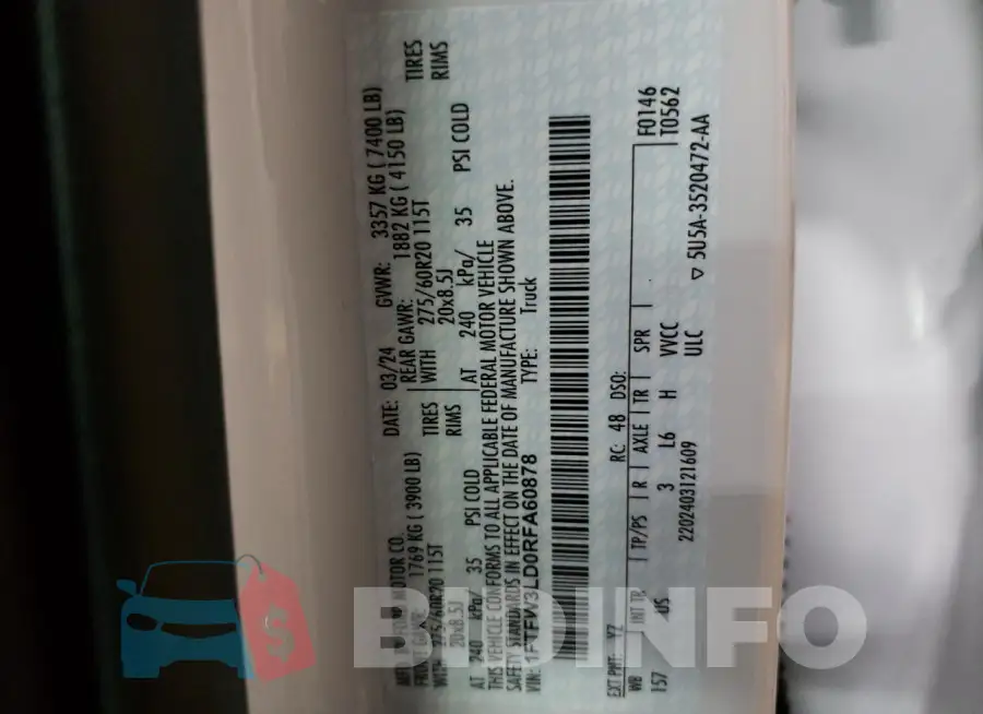 1FTFW3LD0RFA60878 Photo# 12