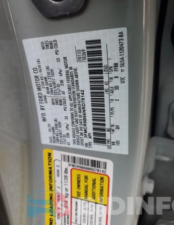 3FMCR9B66NRD78142 Photo# 13