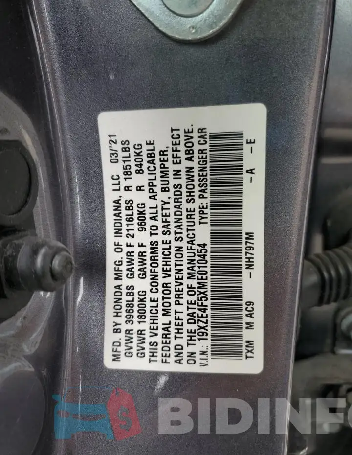 19XZE4F5XME010454 Photo# 13